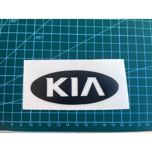 KIA felirat autósmatrica  (fekete, 10cm)