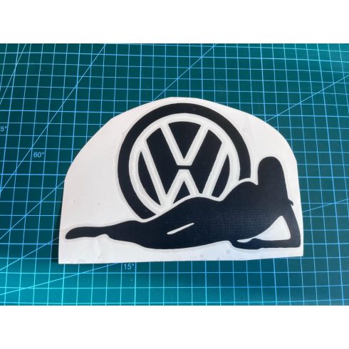 Volkswagen csaj autósmatrica (fekete, 18cm)