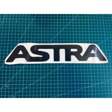 Astra felirat autó matrica (fekete, 30cm)