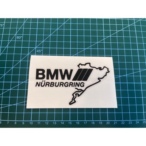 BMW Nürburgring autó matrica ( fekete, 10cm)