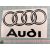 Audi autó matrica (fekete 23cm)