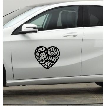 Szív tuning (1db) matrica 