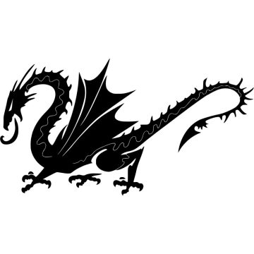 Óriás sárkány tuning (1db)  matrica 