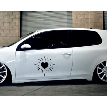 Szív tuning 1   (1db) matrica