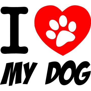 I Love My Dog matrica 