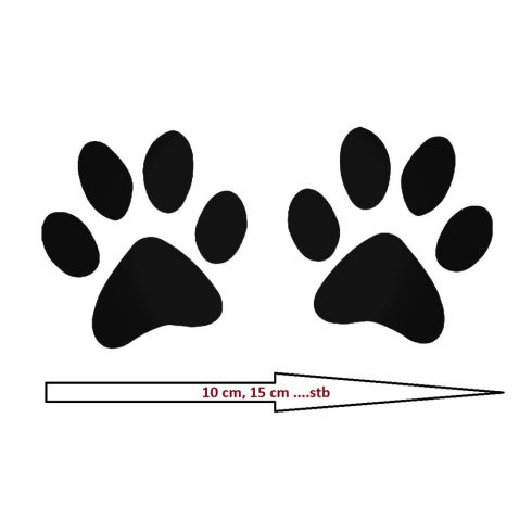 Kutya tappancsok matrica