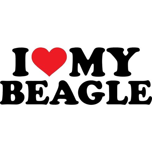I Love My Beagle 2 matrica 