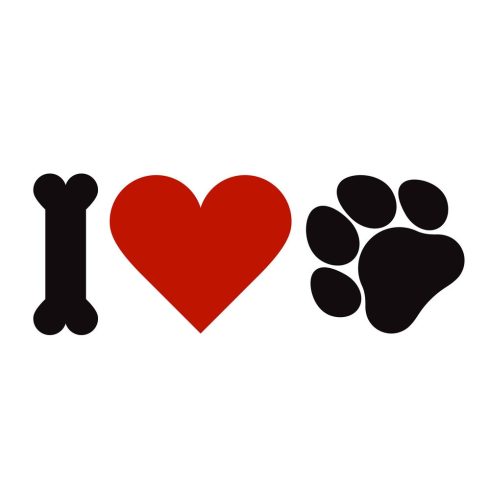 I Love dogs 1 matrica