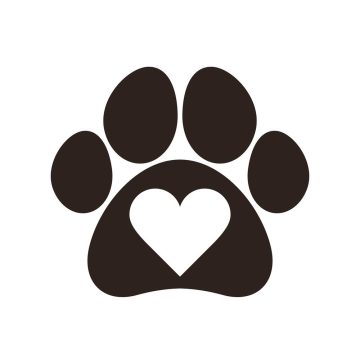 Szivecske a tappancsban matrica