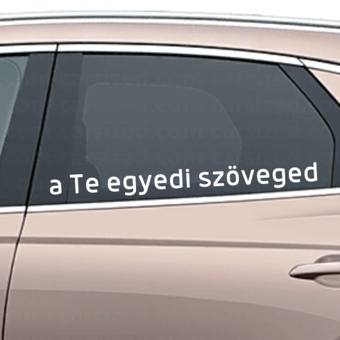 Egyedi szélvédő matrica