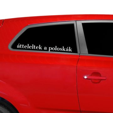 Átteleltek a poloskák Egyedi szélvédő matrica