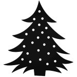 Világító Karácsonyfa matrica 