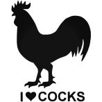 I Love csirke matrica