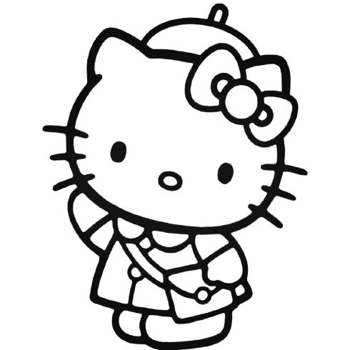  Hello Kitty Hello utazó matrica