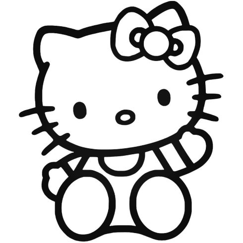 Hello Kitty Integető  matrica