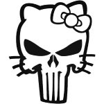 Hello Kitty matrica Punisher