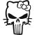 Hello Kitty Punisher matrica 