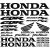 Honda CBR 600RR szett matrica