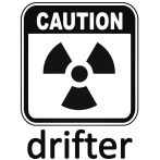 Caution drifter - Szélvédő matrica