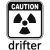 Caution drifter - Szélvédő matrica