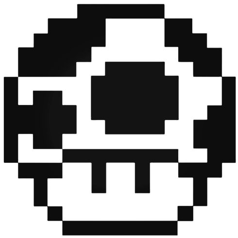 8-bit Mushroom Super Mario matrica