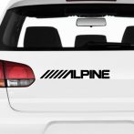 ALPINE logó "1" - Szélvédő matrica