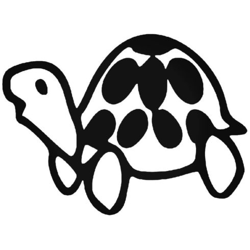 Rajz teknős matrica