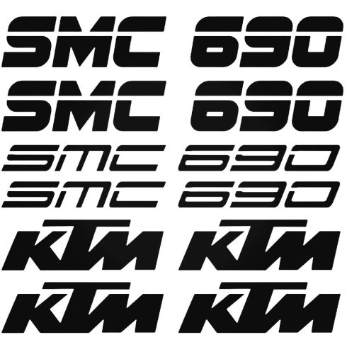 KTM 690 SMC szett matrica