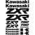 Kawasaki ZXR 750 szett matrica