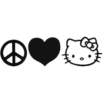 Hello Kitty Peace love matrica