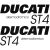 DUCATI ST4 szett matrica