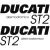 DUCATI ST2 szett matrica