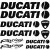 DUCATI Racing szett matrica