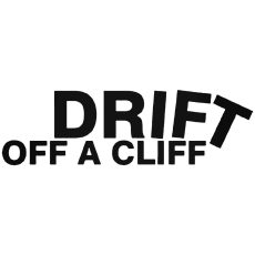 DRIFT off a cliff - Szélvédő matrica