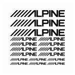 Alpine felirat szett - Szélvédő matrica