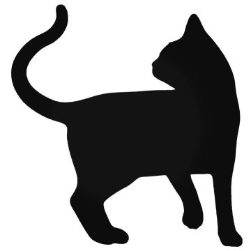 Hátratekintő Macska matrica