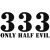 333 only half evil - Szélvédő matrica