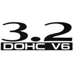 3.2 DOHC V6 - Szélvédő matrica