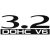 3.2 DOHC V6 - Szélvédő matrica