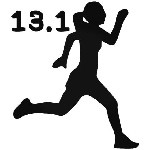 13.1 Félmaraton női matrica