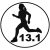 13.1 Női félmaraton matrica