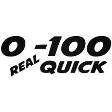 0-100 Real Quick - Szélvédő matrica