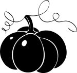 Halloween tök "1" matrica