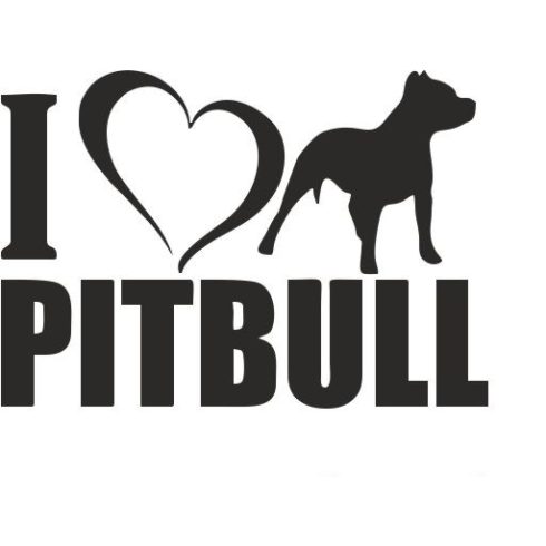 I Love Pitbull matrica