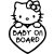 Baby on Board  Hello Kitty autómatrica