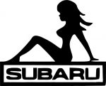 Matrica Subaru csajszi