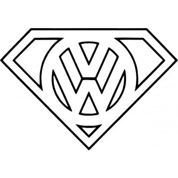 VW Superman matrica