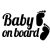 Baby on Board lábnyomok matrica 