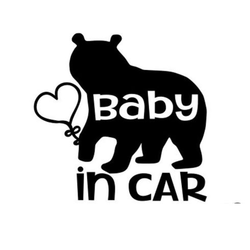 Baby in Car medvés matrica 