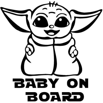 Baby on Board Grogu matica
